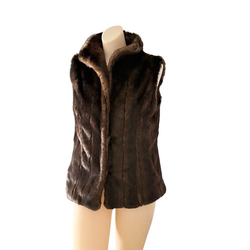 Dana Stein Friend and Fau Luxury Faux Fur Vest SMALL - Picture 7 of 12